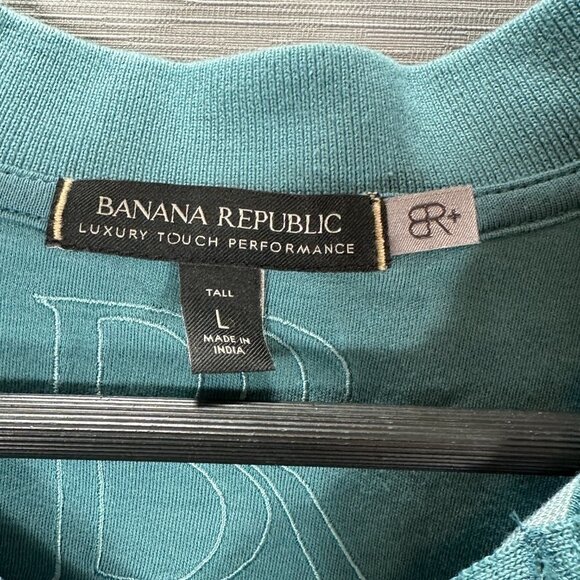 Banana Republic Polo Shirt Mens Large Luxury Touch Performance Short Sleeve - Picture 3 of 7